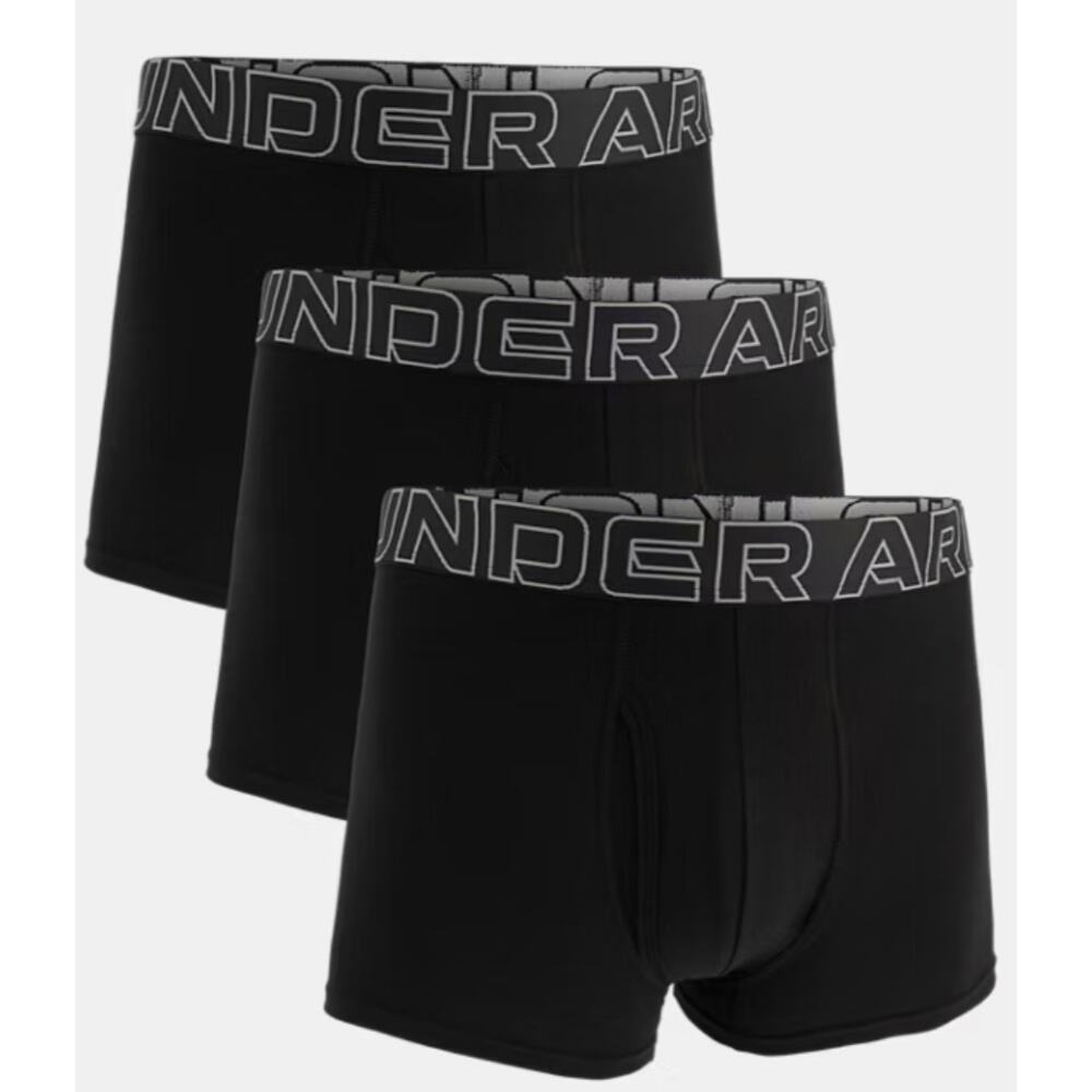 Under Armour Men's S 3-Pack UA Performance Cotton 3" BoxerJock Boxer Brief L26-8